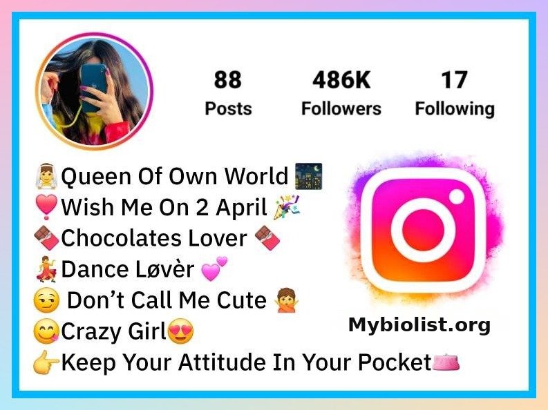 Best Instagram Bio For Girls – Stylish & Attitude Bio 