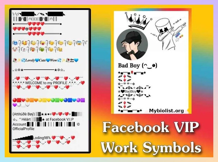 Facebook VIP Work Symbols 700+ Copy & Paste Stylish Symbols