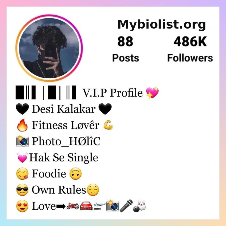 Instagram Bio For Boys (Attitude, VIP, Stylish Bio)