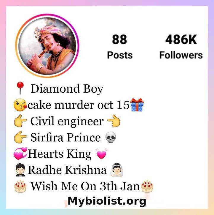 Radhe Krishna Bio For Instagram In Hindi & English